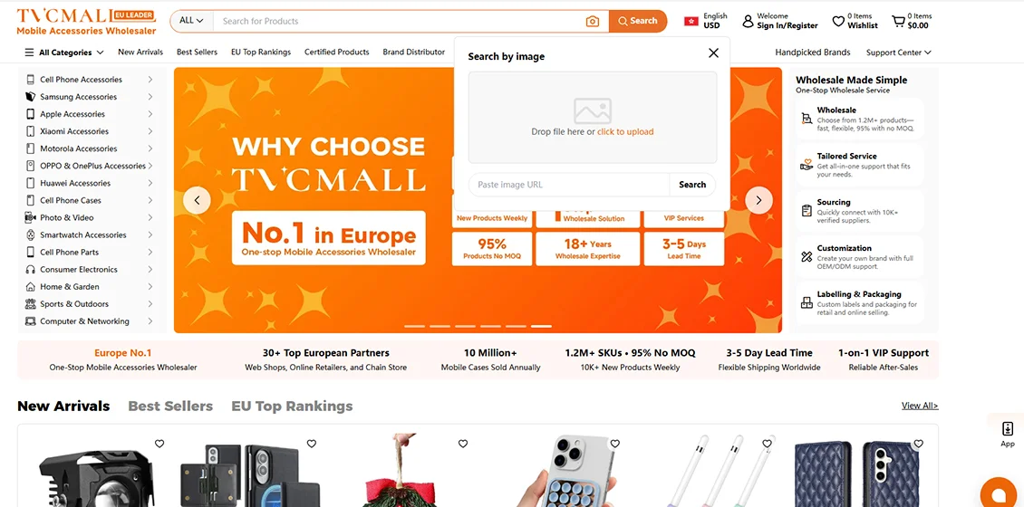 Buyer comparing platform search with separate supplier catalogs
