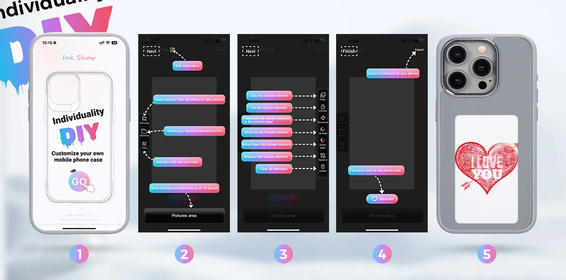 use e ink phone case step by step