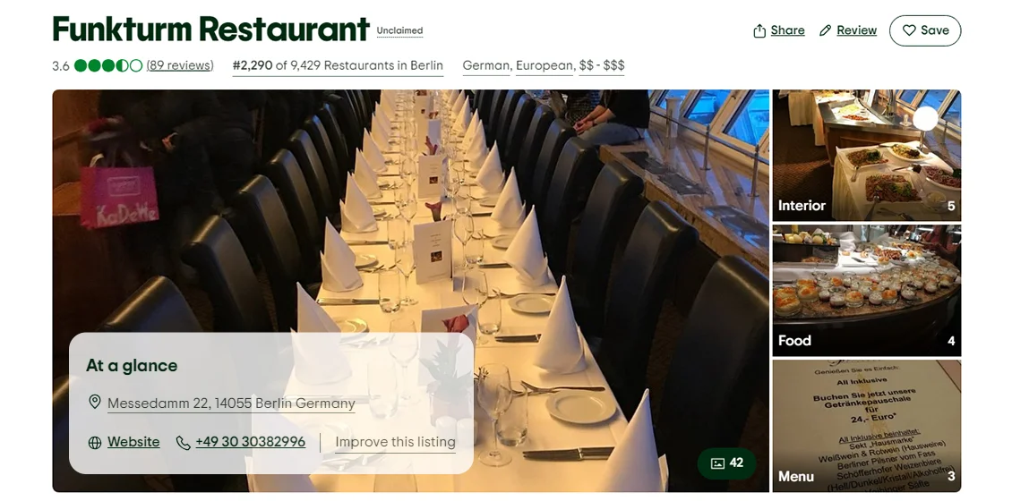 Funkturm Restaurant