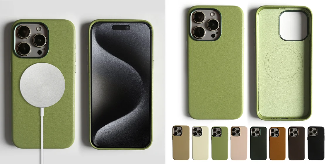 eco-friendly RPET leather magnetic iPhone cases