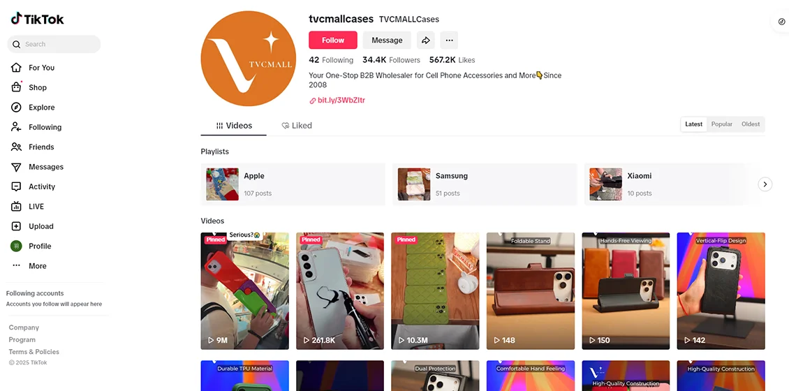 TVCMALL TikTok