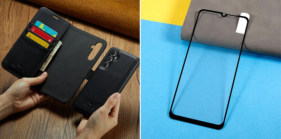 galaxy a15 5g case and tempered glass