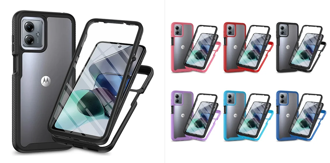 Motorola Moto G54 5G Phone Case with PET Screen Protector Cover