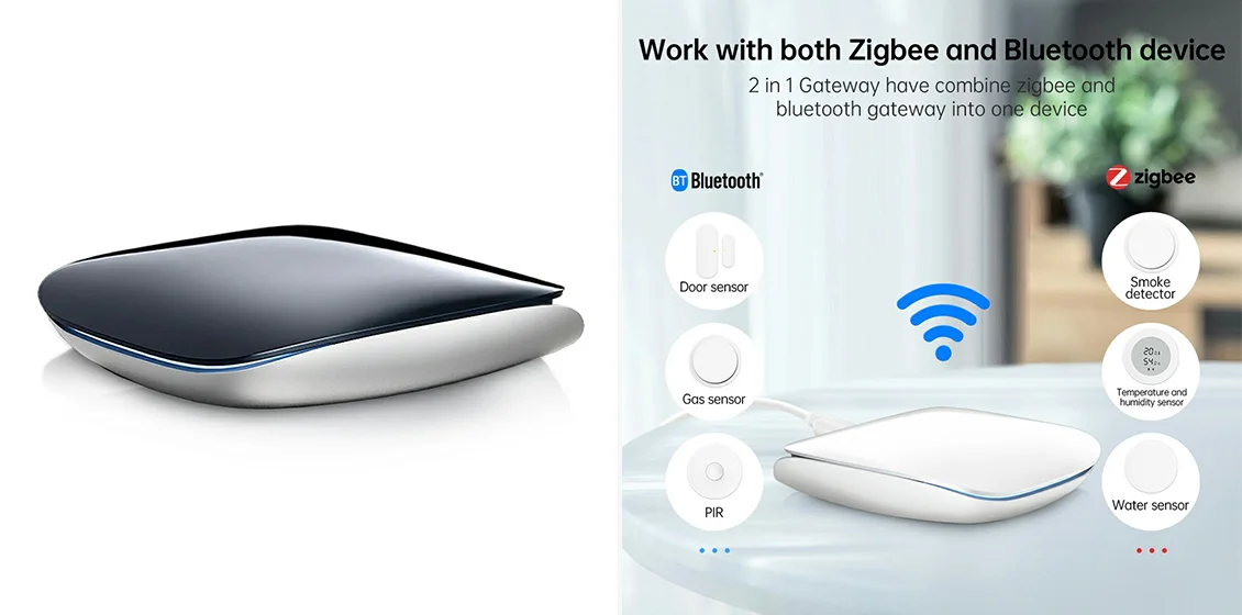 GW16 Smart ZigBee Bluetooth-compatible Dual Mode Wireless Gateway for Smart Home Device Linkage