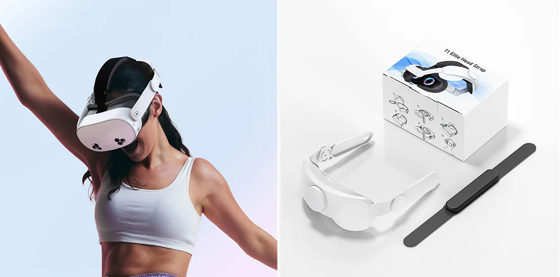 Head Strap for Meta Quest 3S Flippable Headband VR Headset
