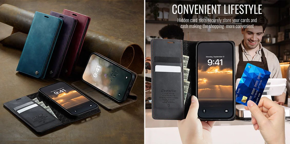 CASEME iPhone 17 wallet cases