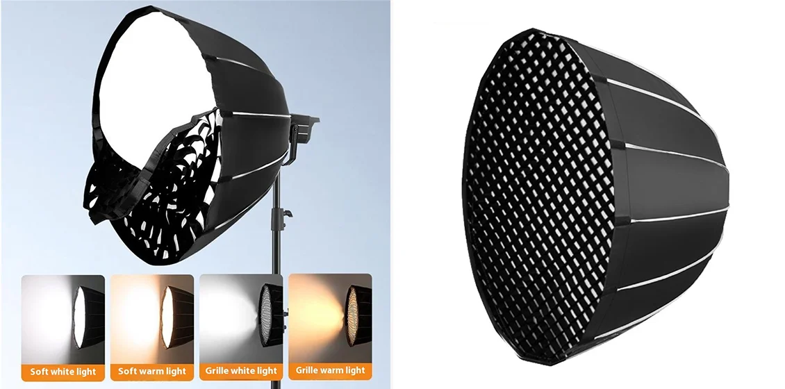 90cm Parabolic Softbox Photography Umbrella for Studio Lighting