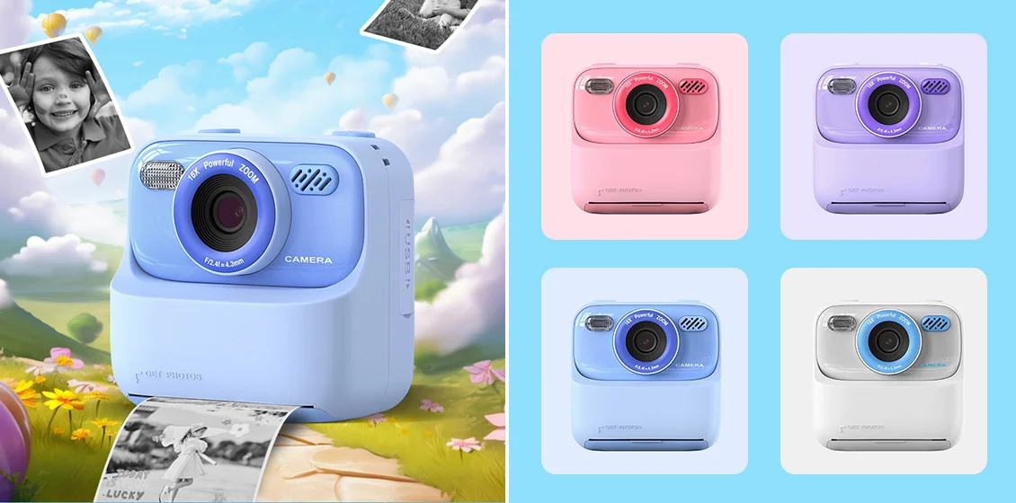 P79 Instant Print Kids Digital Camera with many colors
