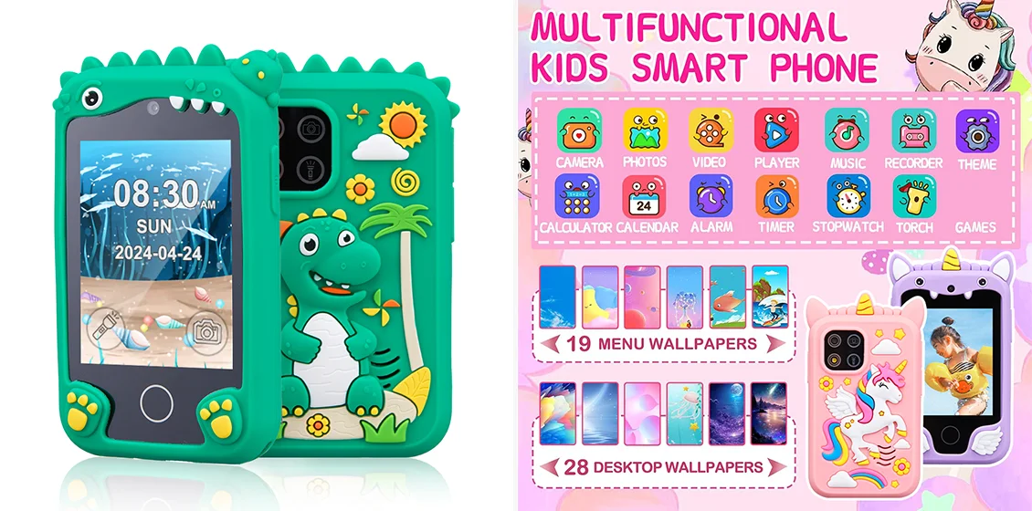 Digital Instant Camera – Green Dinosaur Design