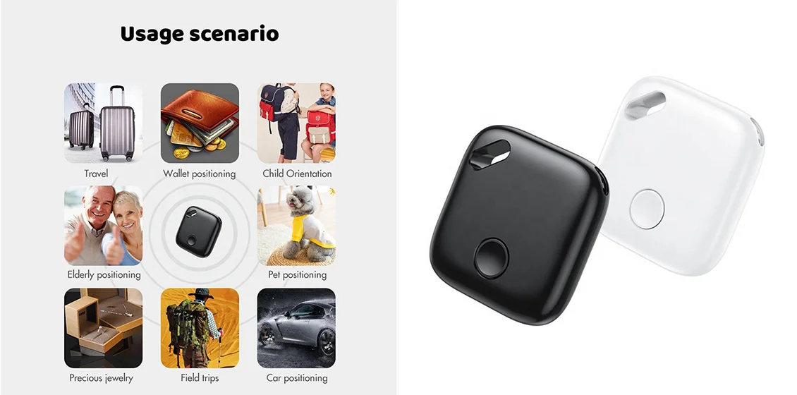 F1 Car Positioning Luggage Tracker Smart Finder for Key, Backpack, Wallet, Pets Compatible with Apple Find My