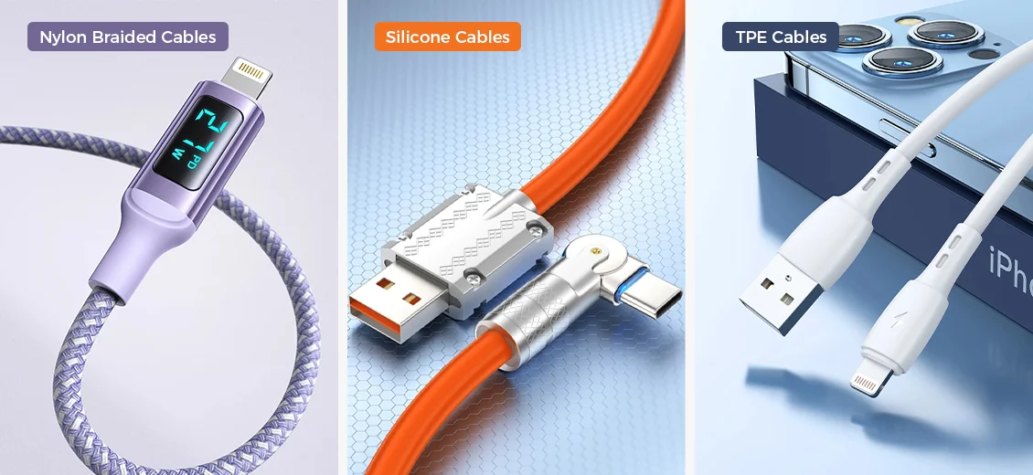 Wholesale Type-C Charging Cables,Best Wholesale USB-C Cables,Type-C Cables,Silicone Cables,Nylon Braided Cables,TPE Cables