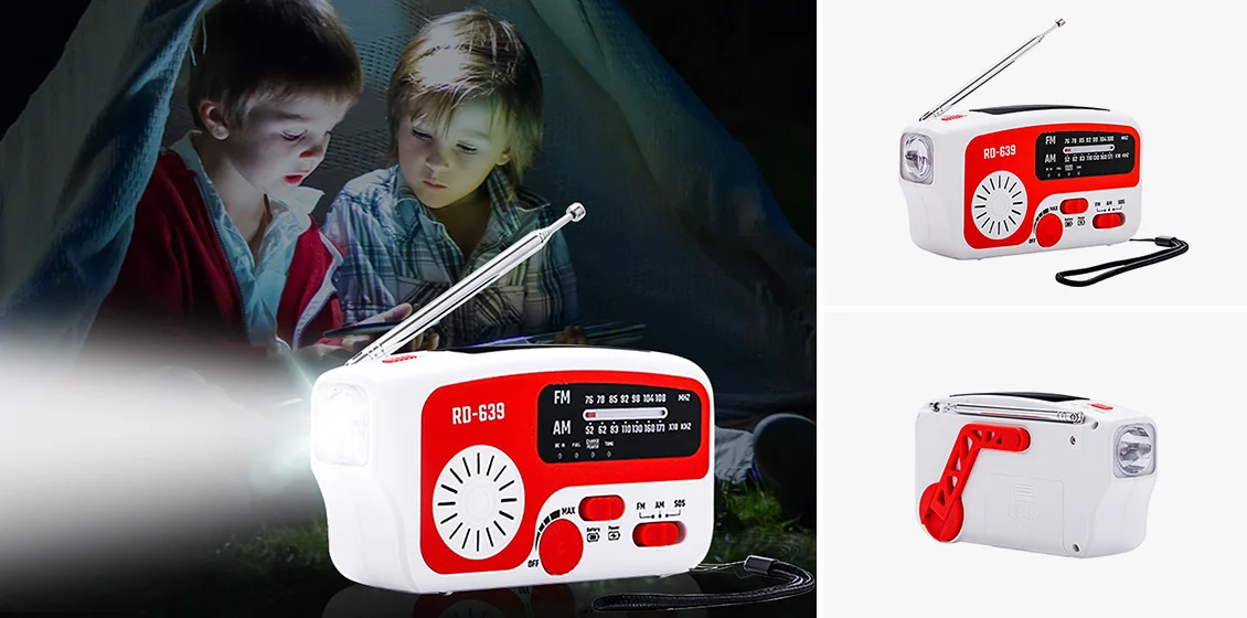 RD-639 Emergency Solar Crank Radio