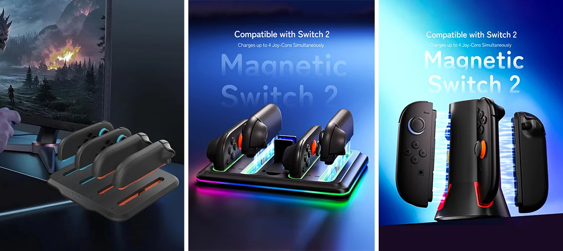 Switch 2 Joy-Con Charging Docks (3 Styles)