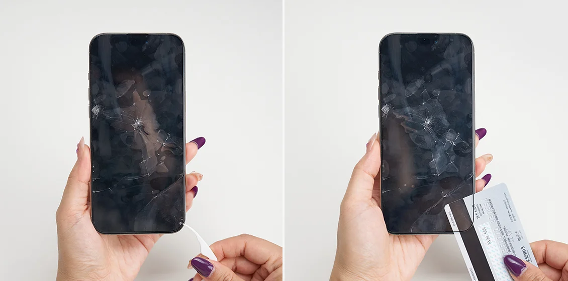 How to remove a screen protector from an iPhone