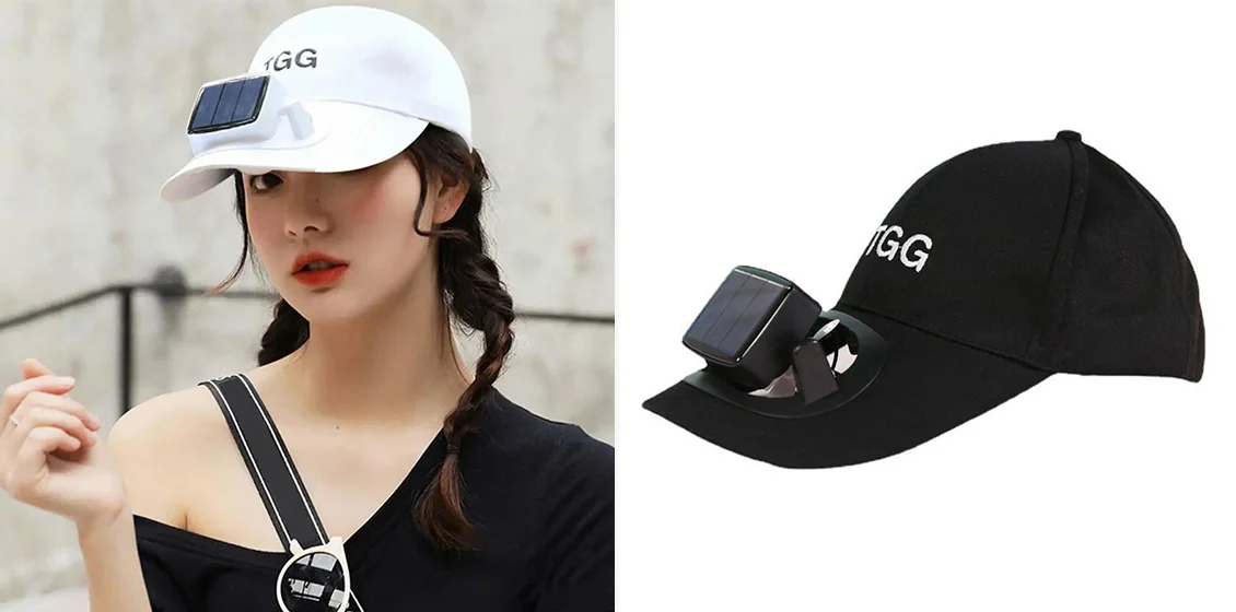 Summer Outdoor Sports Solar Fan Baseball Cap