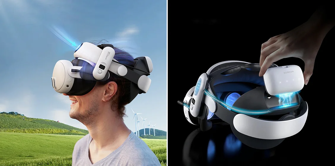 BOBOVR S3 Pro Battery Strap with a 10000mAh Replaceable Battery Pack