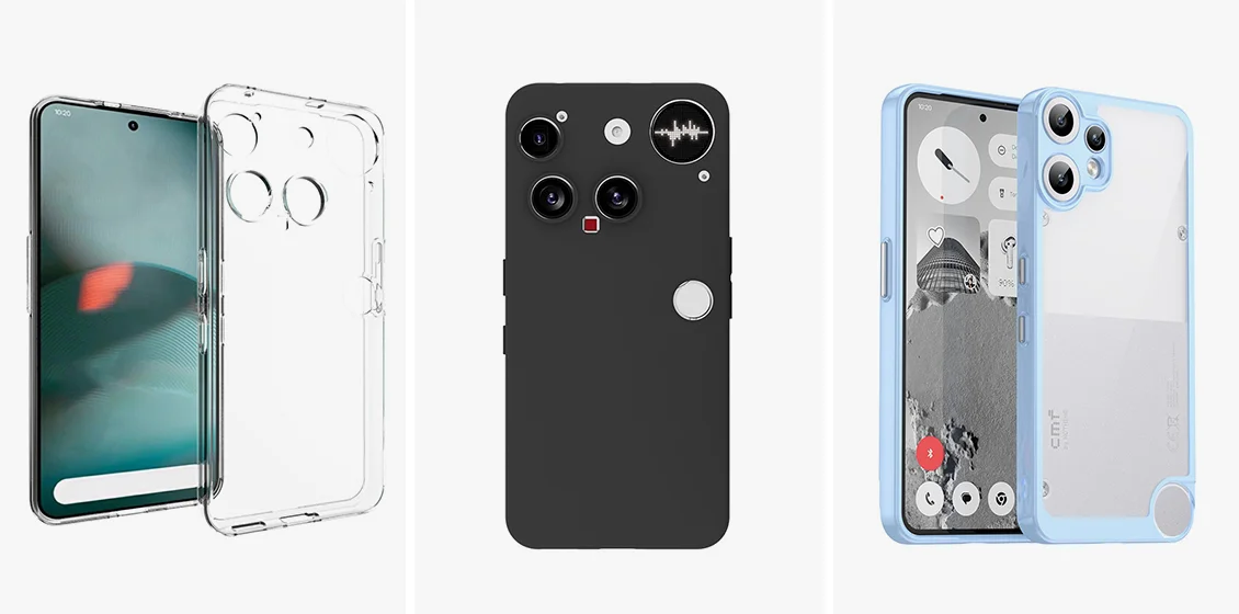 Slim, Clear, and Matte TPU nothing phone cases