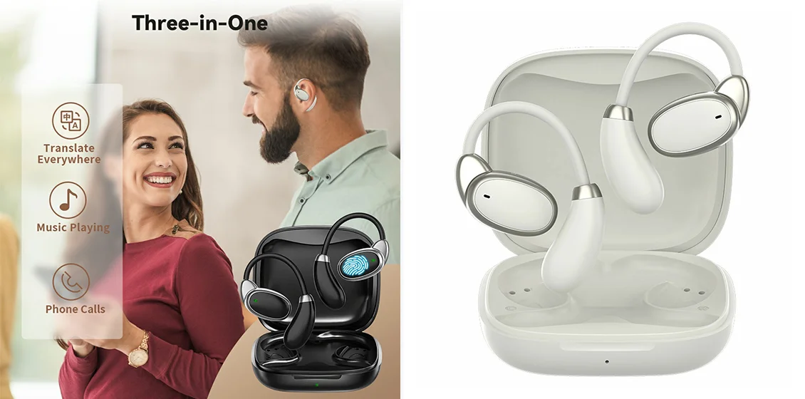 V18 Real-Time Translation Earphones