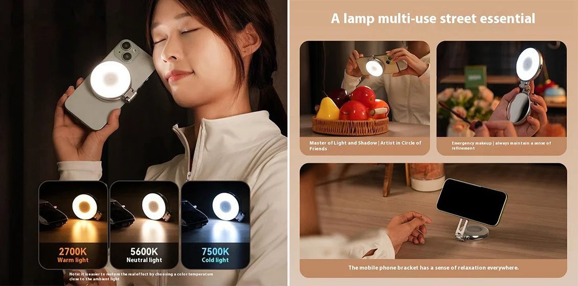 telesin magnetic selfie light