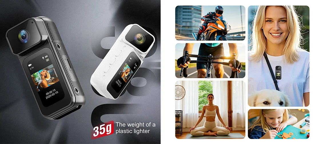 S80 Thumb Mini Action Camera (2.7K + WiFi)