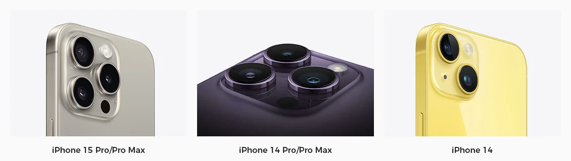 iphone 15 vs iphone 14 camera lens