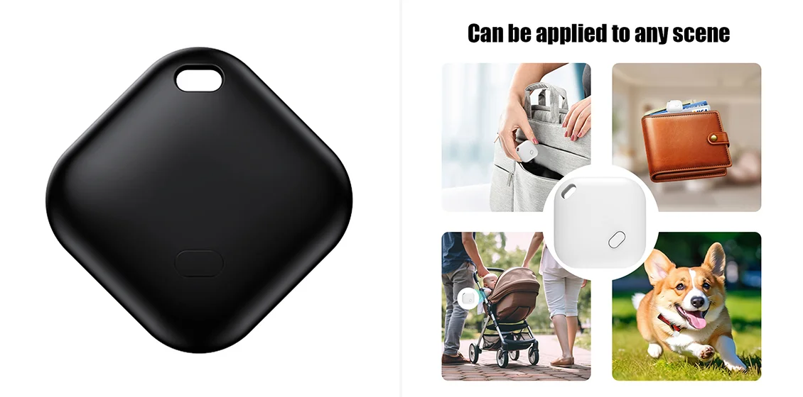 F02 Smart Finder Bluetooth-compatible Luggage Tracker Key Smart Tag Compatible with Apple Find My