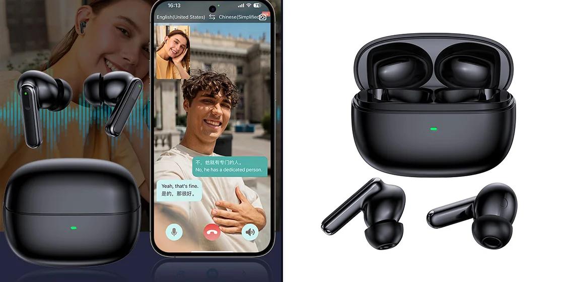 VTrans V17 Real Time Translation Earbuds