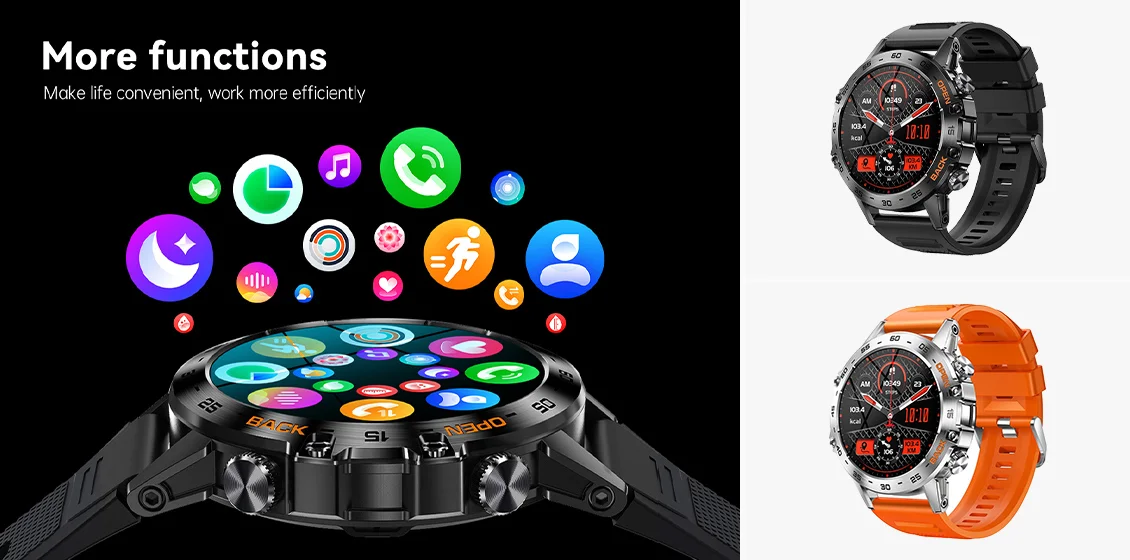 smartwatch with heart rate monitor and Bluetooth talk features