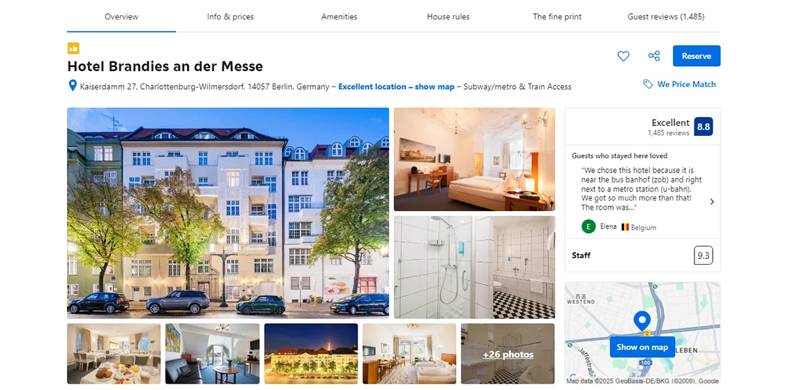 Hotel Brandies an der Messe